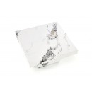 Стол журнальный HALMAR MONOLIT белый мрамор